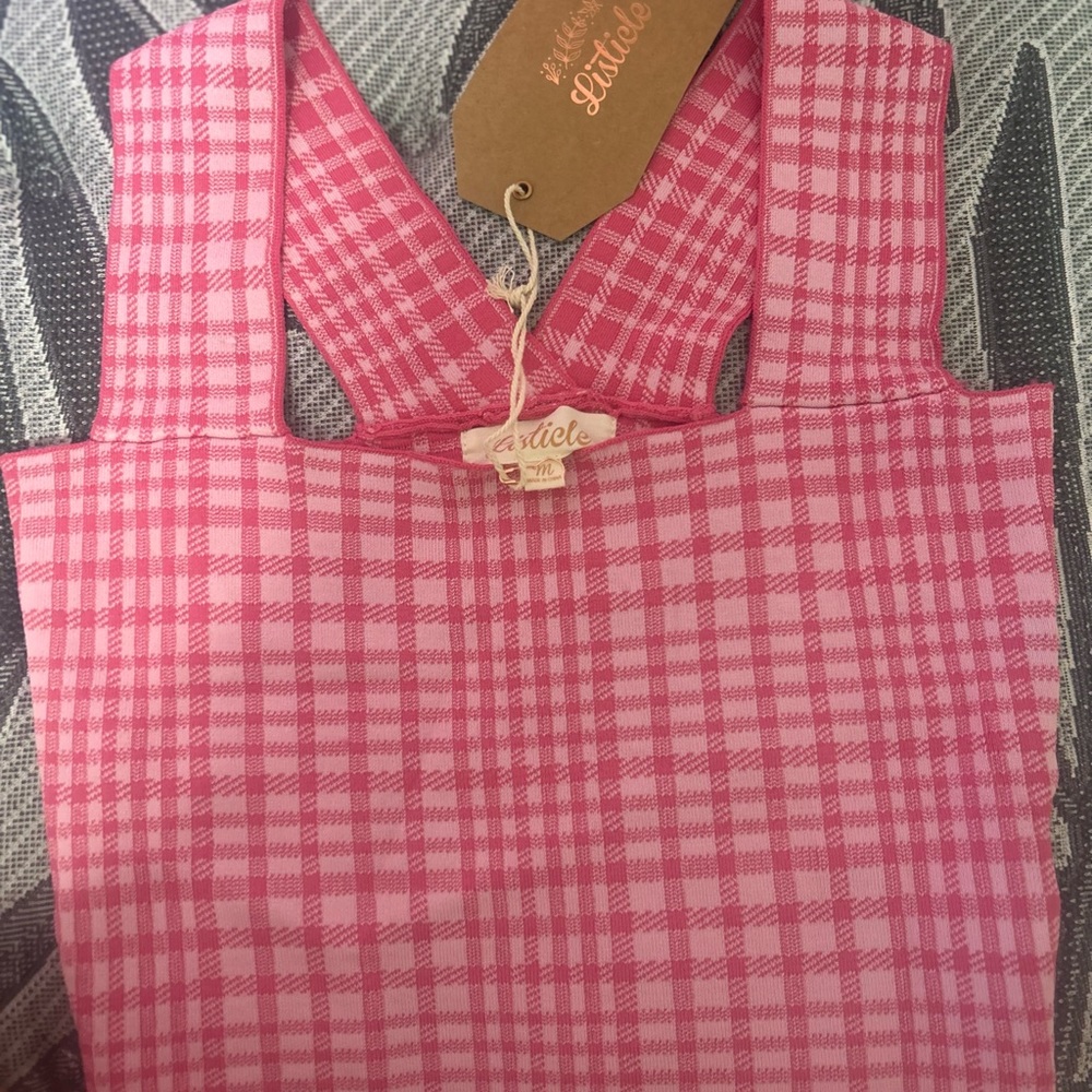 Pink Cropped Top - Picture 3 of 3